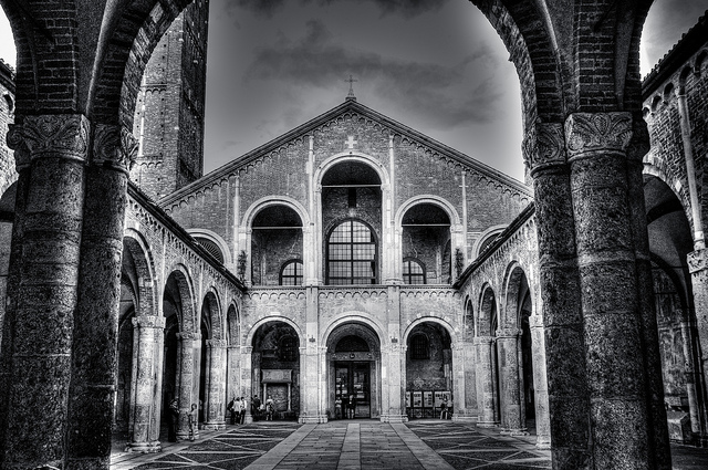 Basilica of Sant'Ambrogio (Saint Ambrose) - Milan, Italy (photo by mbell1975, with permission)